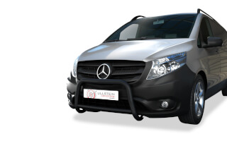 Gray Mercedes Vito with front bar in black 