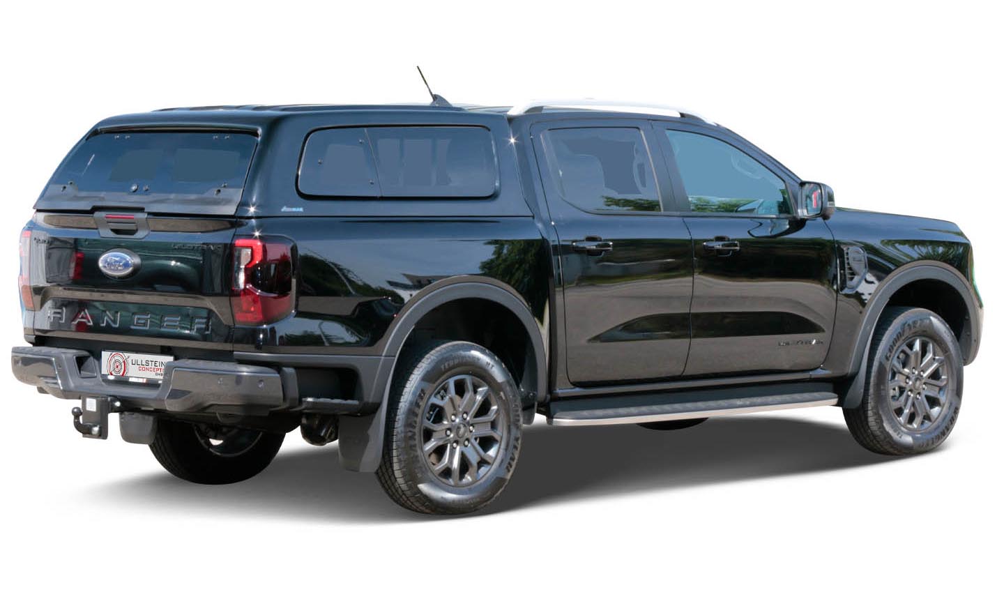 Aeroklas canopy with fixed side windows for Ford Ranger 2012-2022 and from 2023