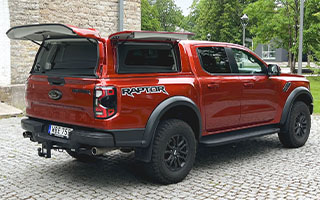 Ford Ranger 2023 Double Cab canopy with open flaps by Vindic