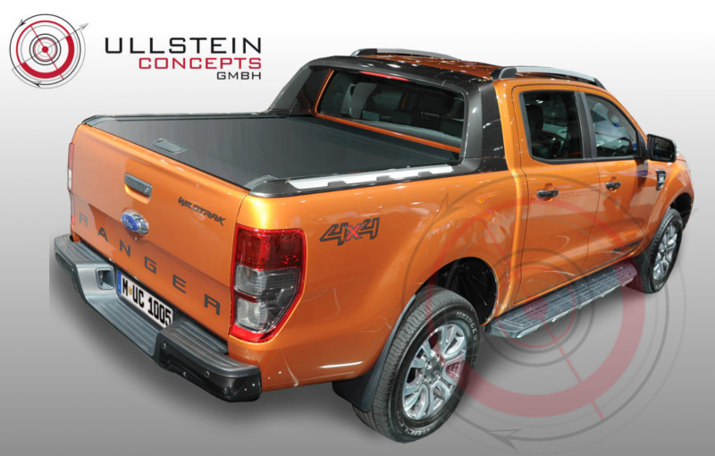 Ford Ranger Wildtrak Laderaumabdeckung Aluminiumrollo Red Rock Roll Silber  - Ullstein Concepts GmbH