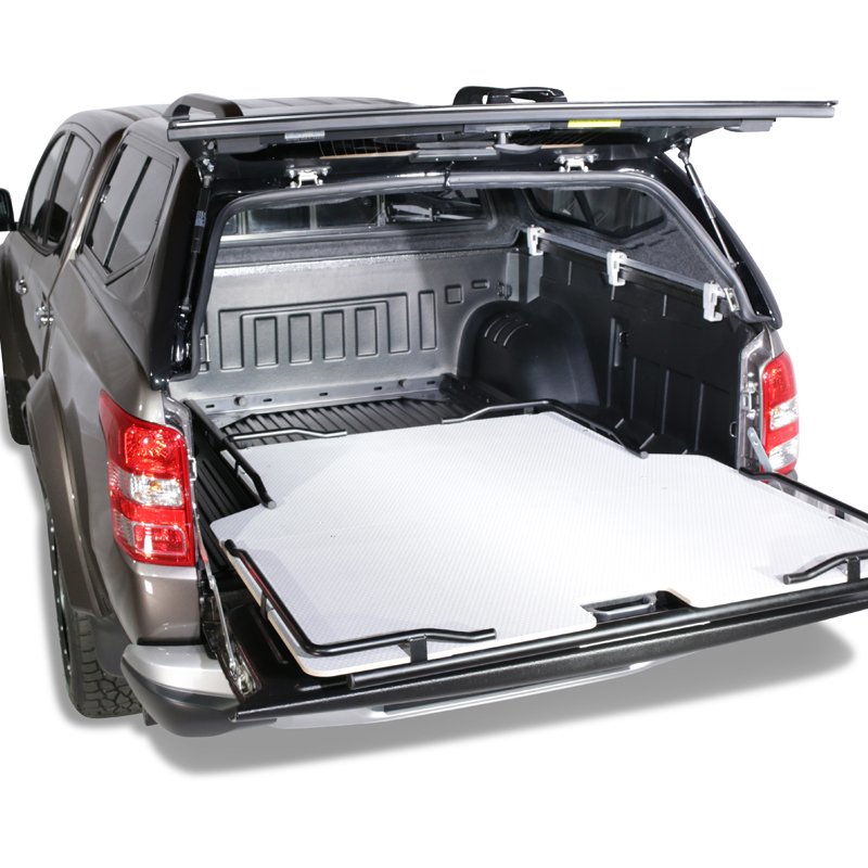 Copertura Rigida Per Cassone Dodge Ram 2019+ Quad Cab 6.4ft – 3 Pezzi In Alluminio, Antiscasso