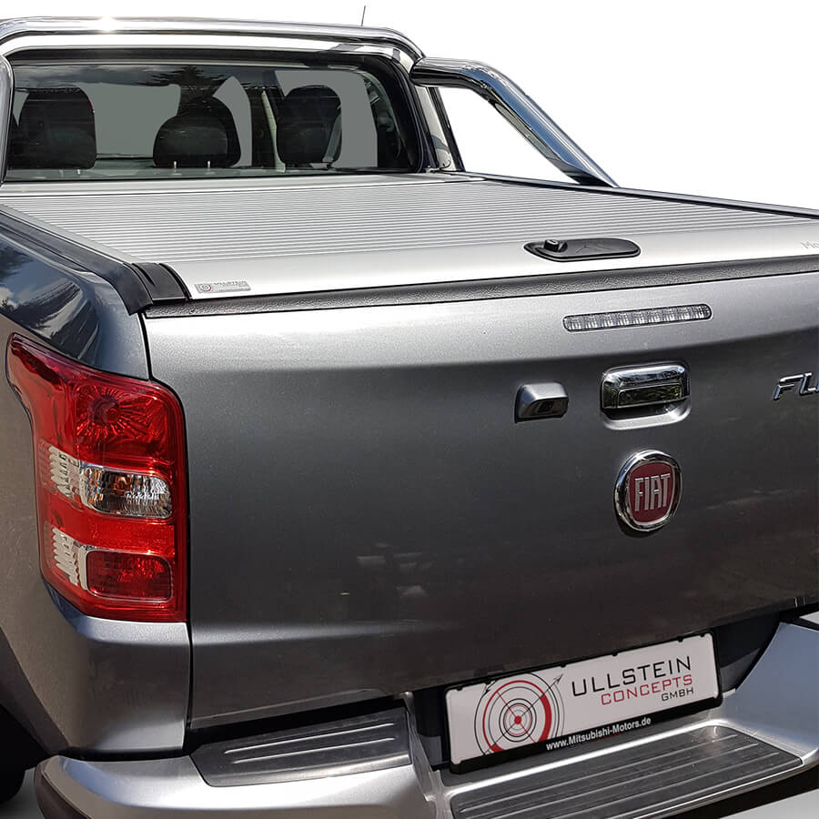 Tonneau Cover Mountain Top Roll Silver Fiat Fullback Double Cab Roll