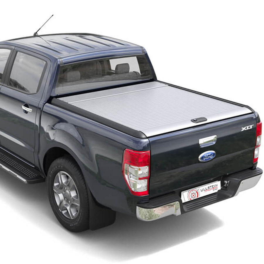 Ford Ranger Laderaumabdeckung (Alu-Rollo) Mountain Top Roll - BLACK EDITION  Extrakabine – XL XLT - Ullstein Concepts GmbH