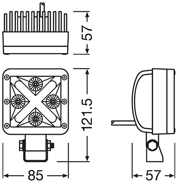Osram MX85-WD Abmessungen