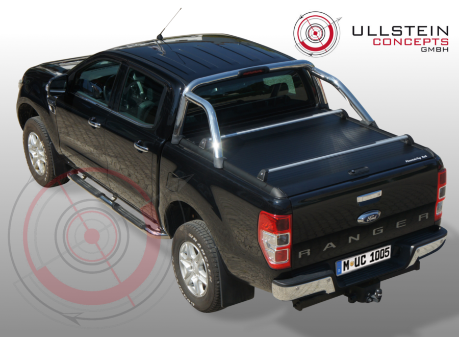 Ford Ranger Laderaumabdeckung Wildtrak & Raptor - Red Rock Roll - Rollo –  Schwarz –Extrakabine - Ullstein Concepts GmbH