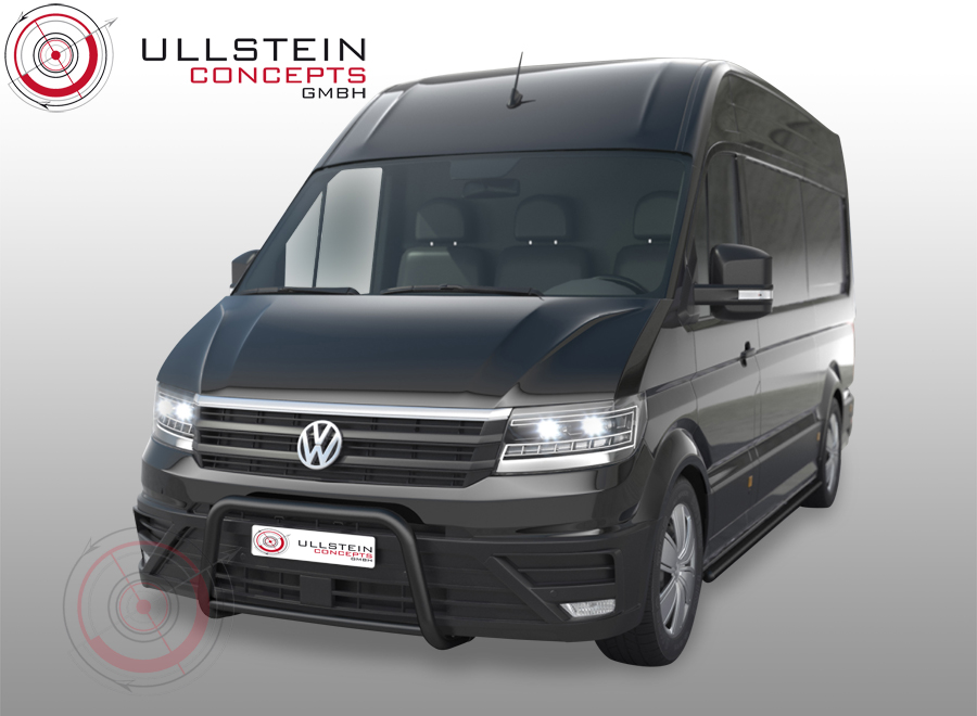 Frontbügel 60 mm hoch mit Querrohr 42 mm - schwarz pulverbeschichtet