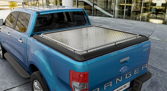 Mountain-Top Heavy Duty Plus Aluminium Cover for Ford Ranger XL, XLT, Wildtrak, Limited and Raptor
