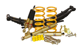Suspension parts from TJM 4x4 Equipped®: coil springs, leaf springs, shock absorbers and accessories.