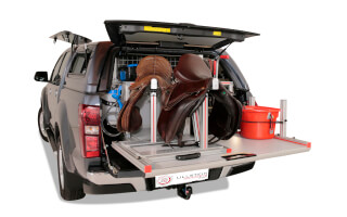 Special pickup conversion for riders with various load securing elements 