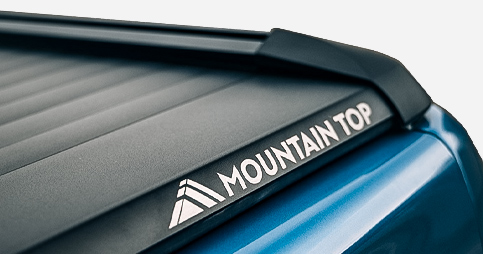 Mountain-Top Pickup Cover in black made of aluminium