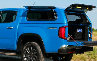 VW Amarok mit Aeroklas ABS Hardtop offen