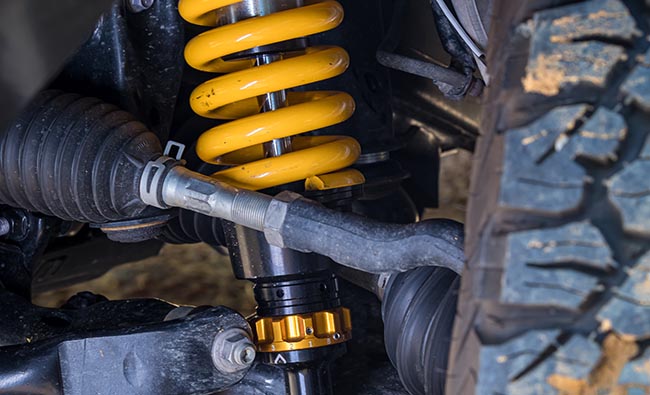 Detailed view of TJM suspension