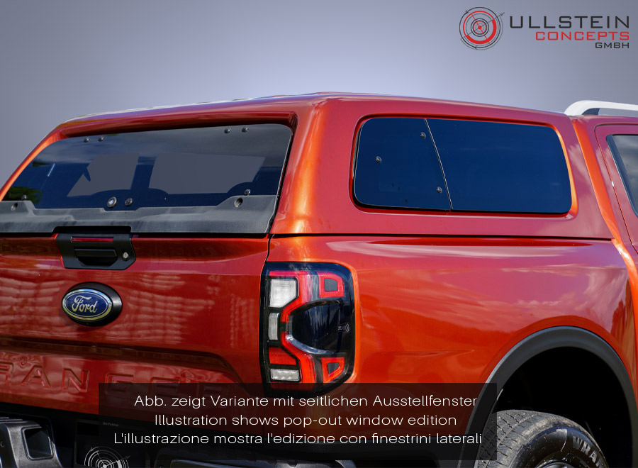 Ford Ranger DC from 2023 - Aeroklas Hard Top Canopy without side windows -  Ullstein Concepts GmbH