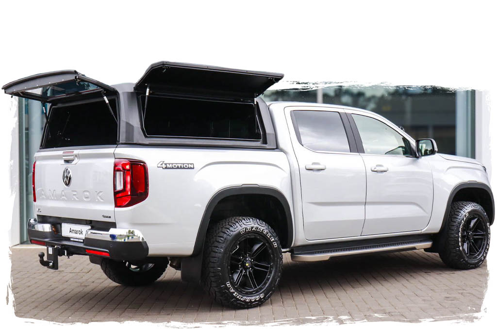 Amarok mit Rhinoman Aluminium Hardtop in schwarz