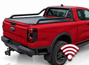RealTruck (Mountain-Top) ERC-3000 Elektrisches Rollo auf Ford Ranger Extrakabine (Extra-Cab, Rap-Cap, EC)