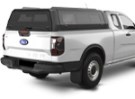 Hardtop Rhinoman XTREME All-Black (with ABE) with glass side flaps fits Ford Ranger Extra Cab Models from 2023 onwards