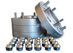 Aluminium Spurverbreiterung 46 mm je Achse / erhöhte Traglastfeigabe von 1250 kg je Rad