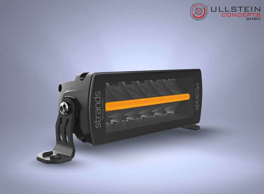 STRANDS Siberia DR 8" LED highbeam headlamp lightbar with approval