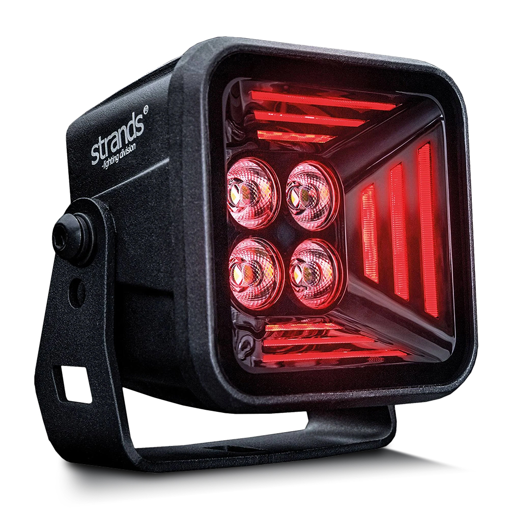 Strands Dark Knight Fortex Rot LED Arbeitsscheinwerfer 3900lm