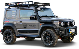 Converted Suzuki Jimny with various offroad and tuning parts 