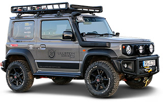 Suzuki Jimny convertito con varie parti offroad e tuning 