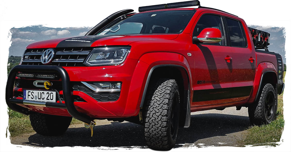 VW Amarok Umbau von Ullstein Concepts mit zahlreichen Zubehörteilen für Offroad und Funktionalität
